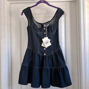NWT Peppermayo denim mini dress